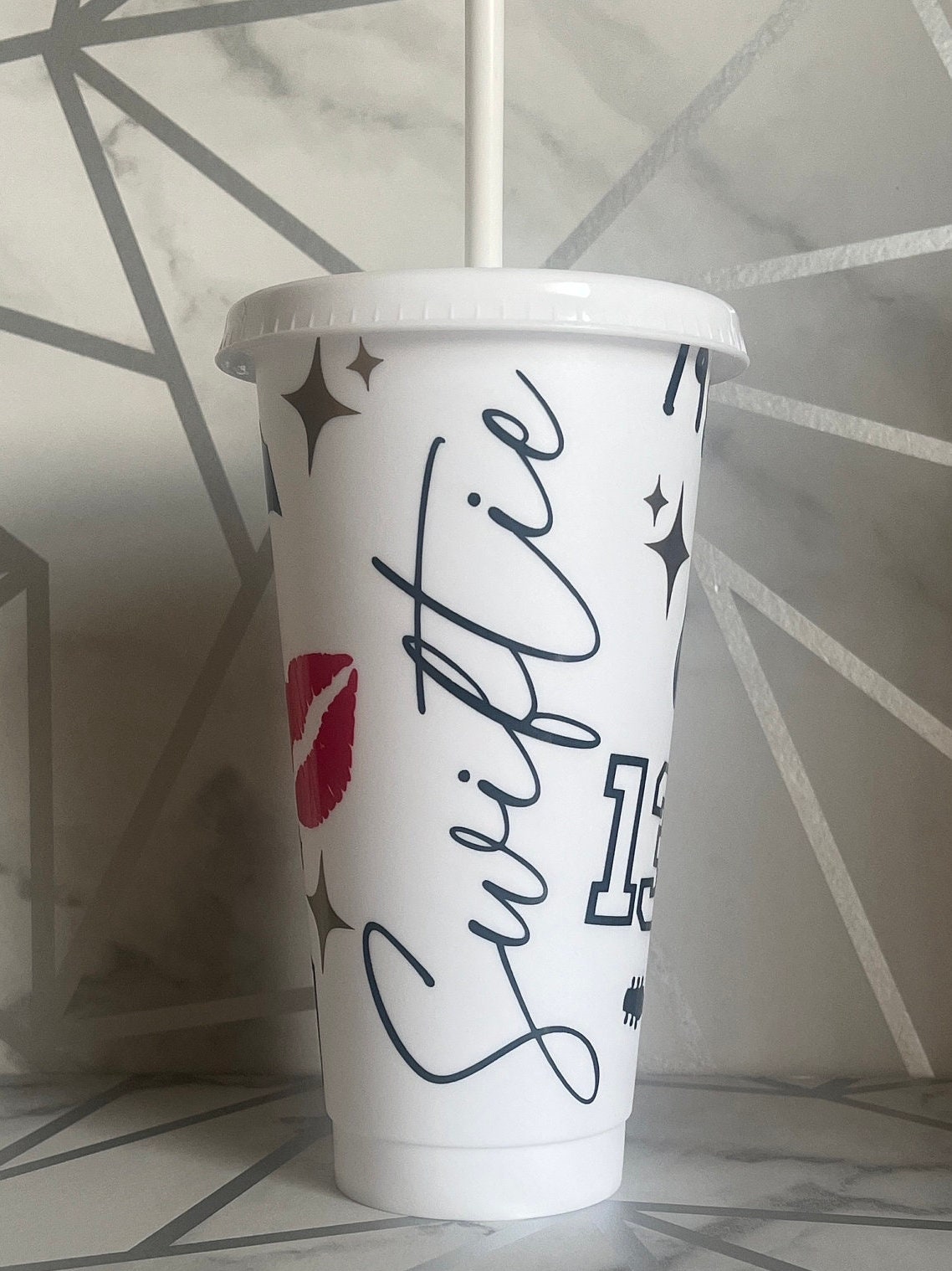 Swiftie, Taylor Swift Inspired 24oz Cold Cup,BPA Free,Tumbler,Drinks Cup,  Summer, Starbucks Style Cup, Custom Cold Cup