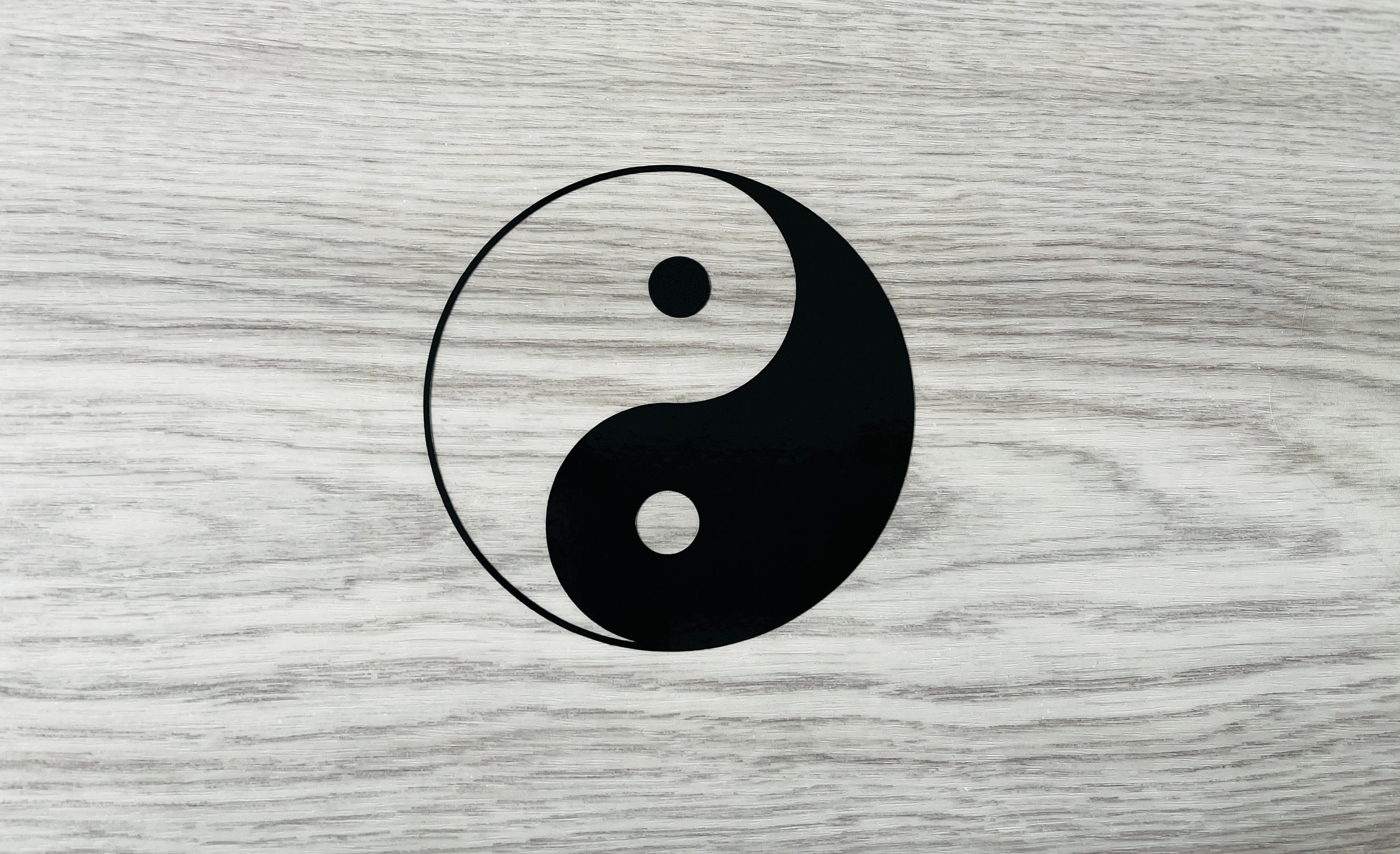 7x 10cm) In Vinile Da Parete Yin E Yang Simbolo/Taoismo Daoism Art Decor Adesivo/Filosofia Per Yoga Formazione DIY Murale Free Casuale Decalcomania Regalo - Foto 14