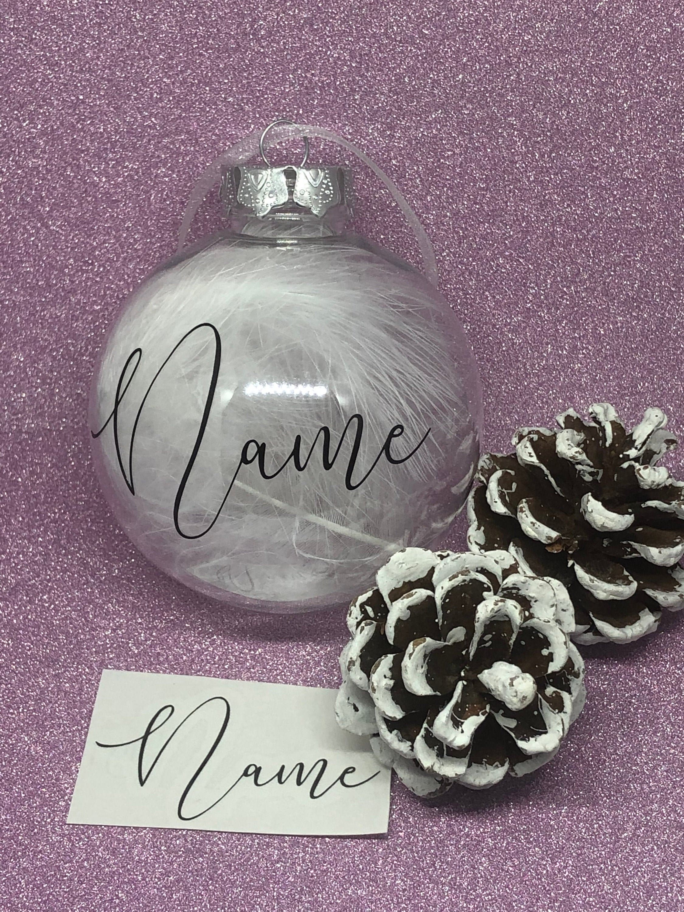 Personalised Christmas Bauble Vinyl Decal/sticker Selection of Etsy UK