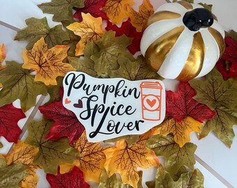 Pumpkin Spice Lover Vinyl Decal/Sticker *PLEASE READ DESCRIPTION*