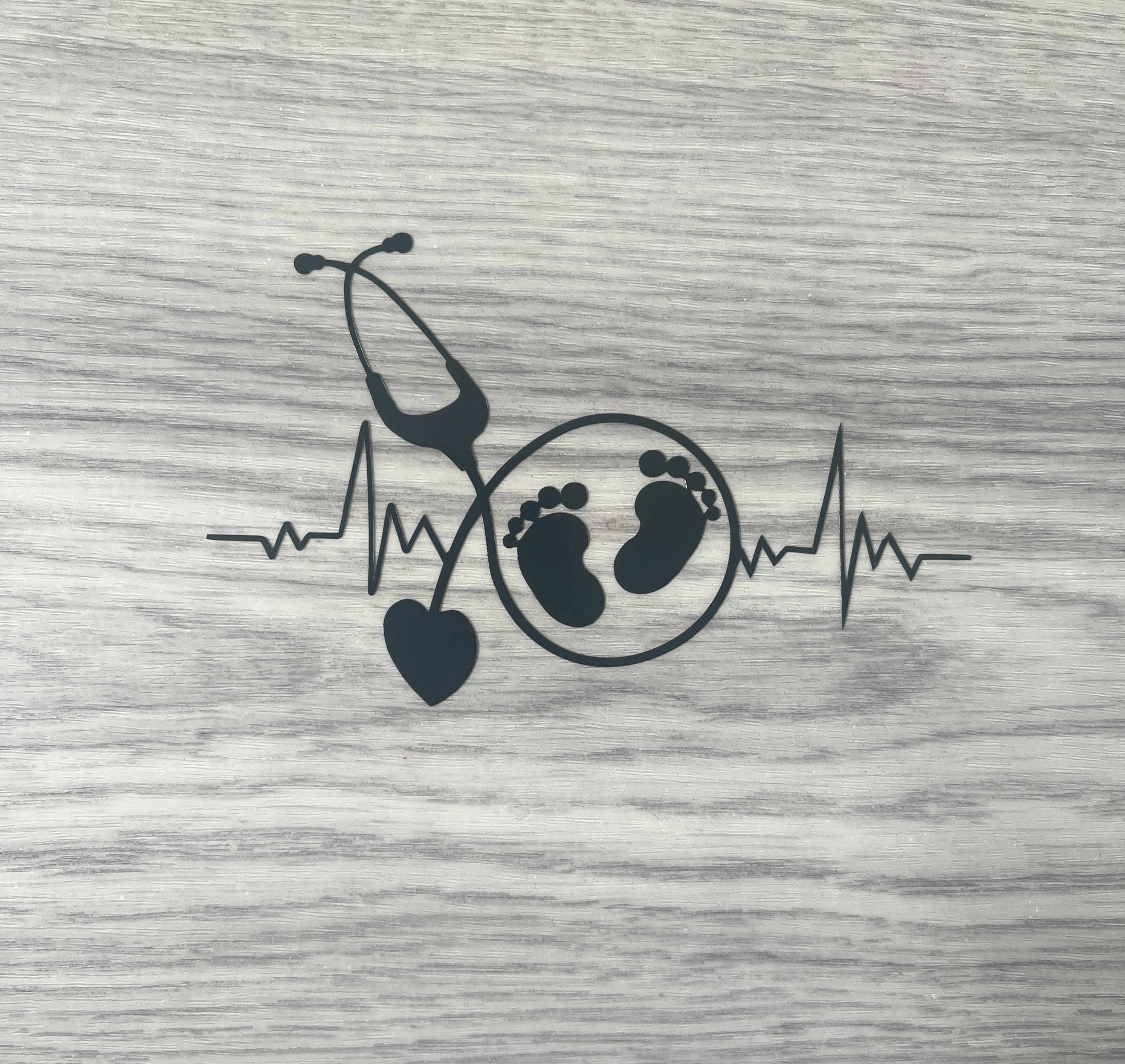 Midwife Heartbeat vinyl decal/sticker