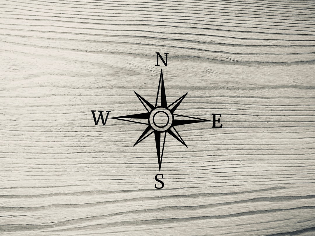 Compass Vinyl Compass Vinyl Decal/sticker - Etsy
