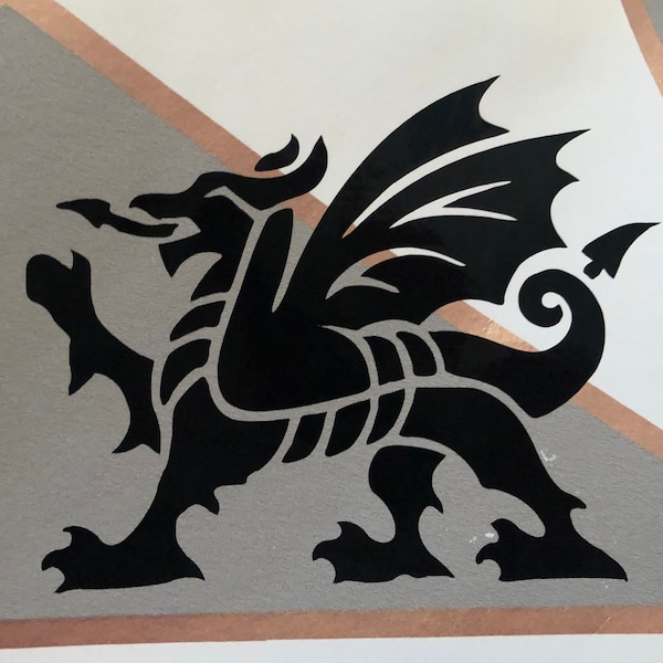 Welsh Dragon/ Y Ddraig Goch/ Idris vinyl decal/sticker