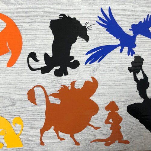The Lion King Wall Decal Cartoon Wall Sticker Simba and Mufasa Etsy