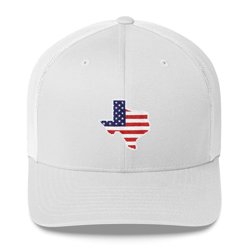 State of Texas American Flag Trucker Hat - Etsy