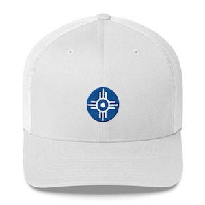 Wichita Flag Blue Sun Home Mesh Trucker Cap