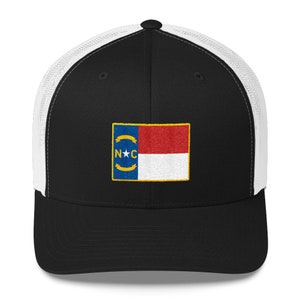 Casquette de camionneur de tache de drapeau de la Caroline du Nord