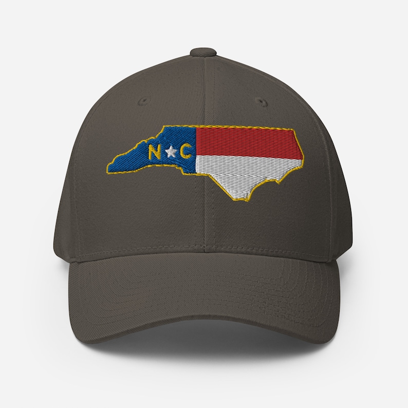 North Carolina Flag Patch Fitted Hat | FlexFit 6277