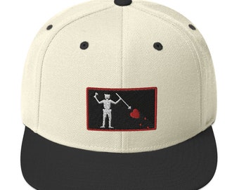 Schwarzbart Flagge 6 Panel Snapback Hut
