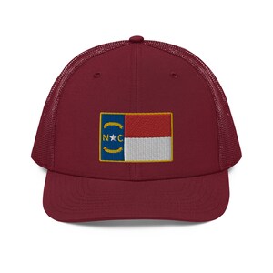 North Carolina Flag Patch Richardson 112 Truckerkeps bild 5