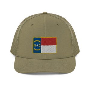 North Carolina Flag Patch Richardson 112 Truckerkeps bild 7