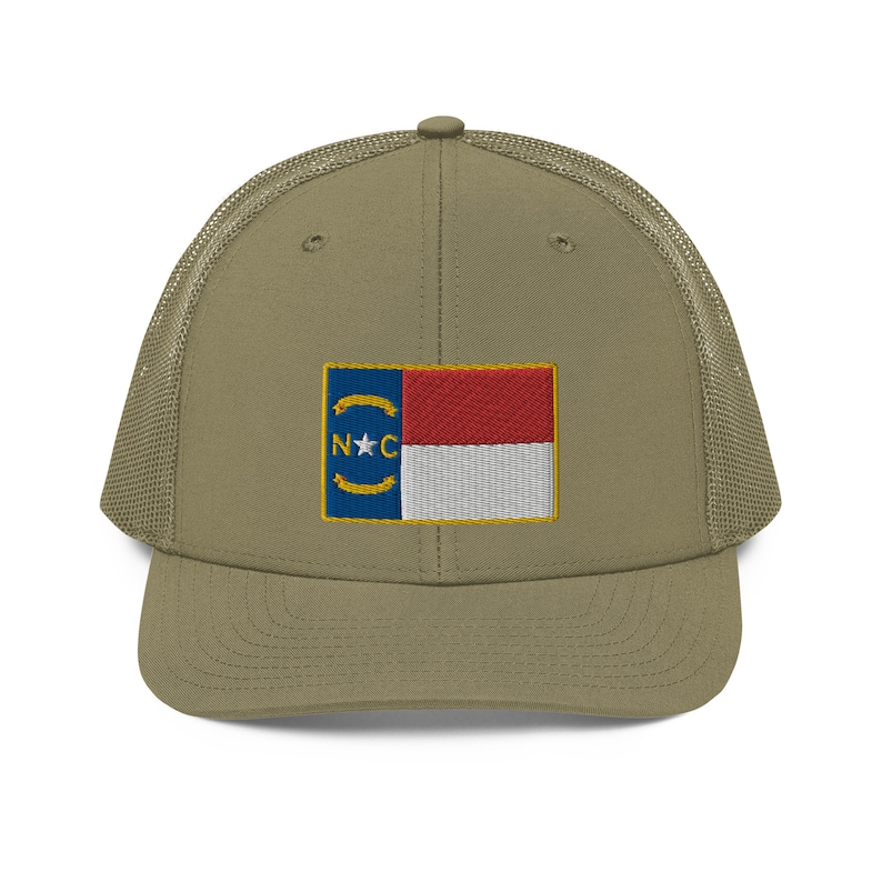 North Carolina Flag Patch Richardson 112 Truckerkeps bild 7