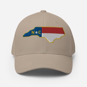 North Carolina Flag Patch Fitted Hat | FlexFit 6277