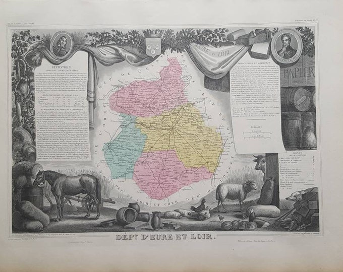 John Leech Illustrations Hand coloured 1854 original comic print from Handley Cross The Pomponous Ego Day 1st edition print.