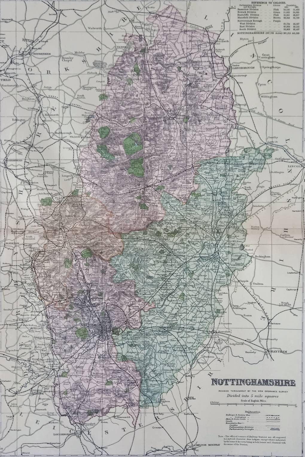 1904-nottinghamshire-antique-county-map-119-years-old-large-etsy