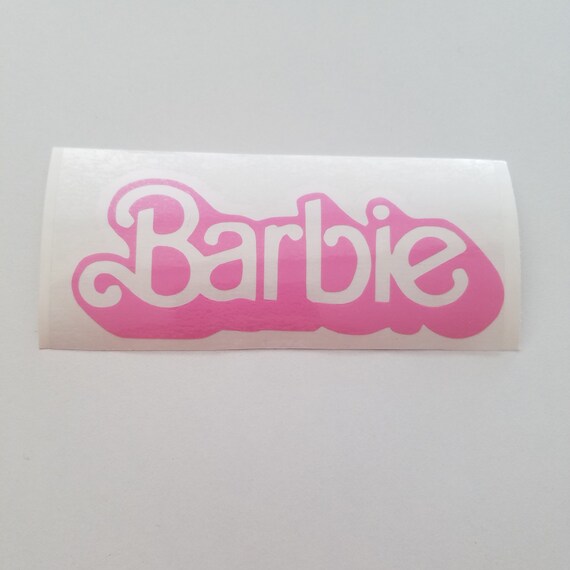 barbie logo sticker