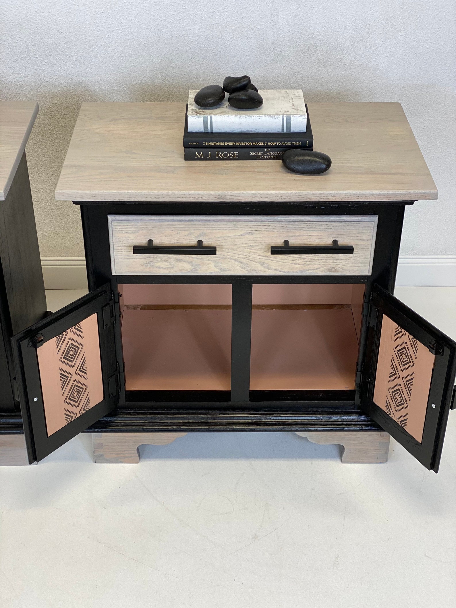 NIGHTSTANDS Black Modern Farmhouse Contemporary Minimalist Etsy Singapore