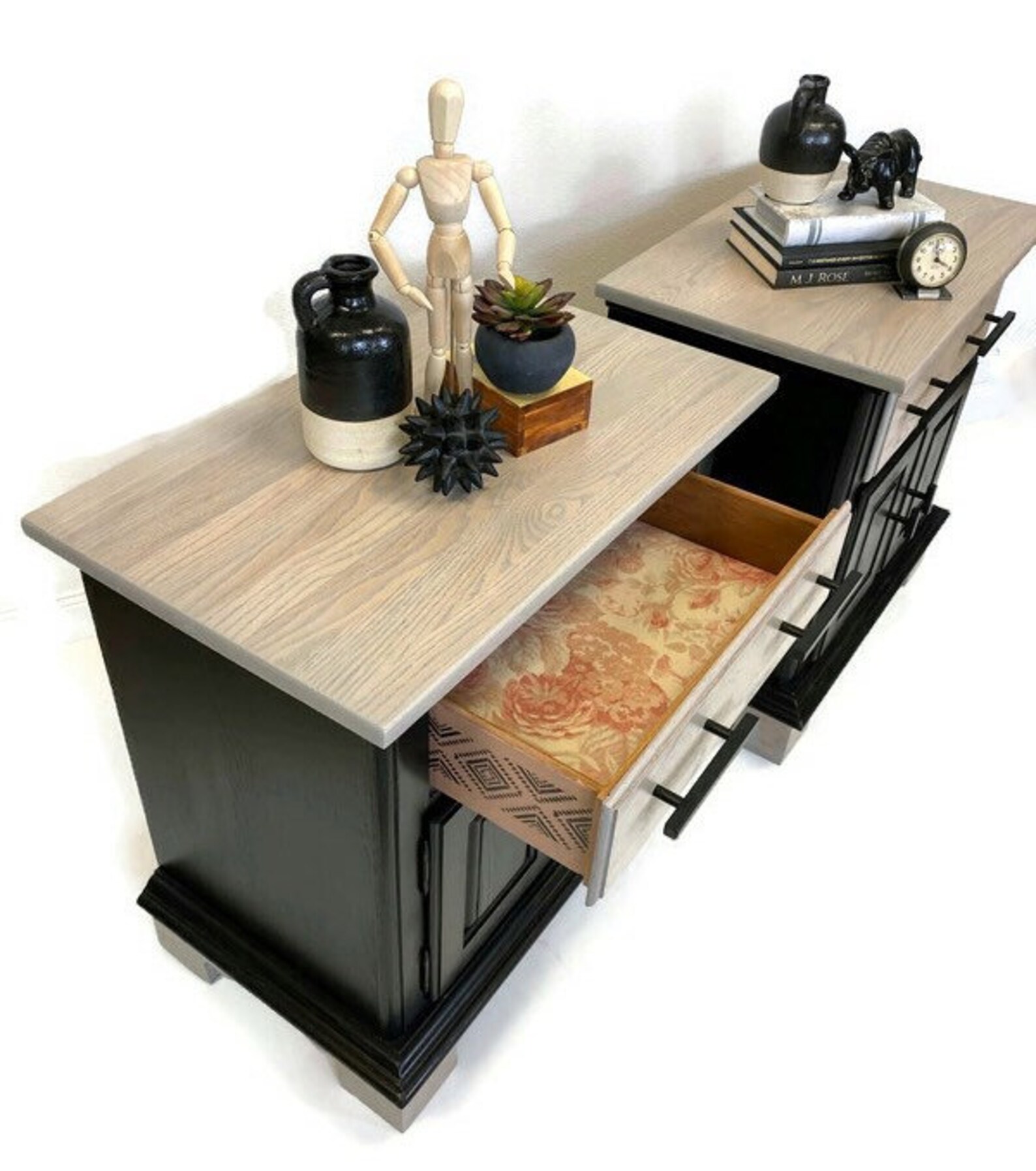 NIGHTSTANDS Black Modern Farmhouse Contemporary Minimalist Etsy Singapore