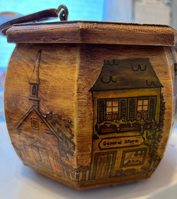 Decoupage wooden purse - image 2