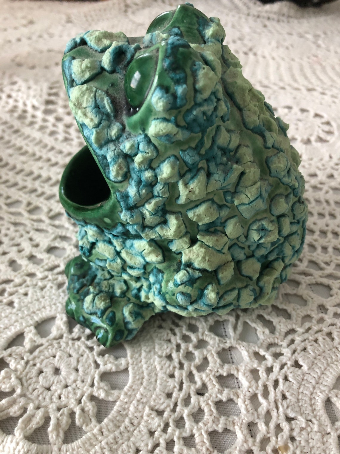 Vintage Frog Ceramic sponge holder 1976 Etsy