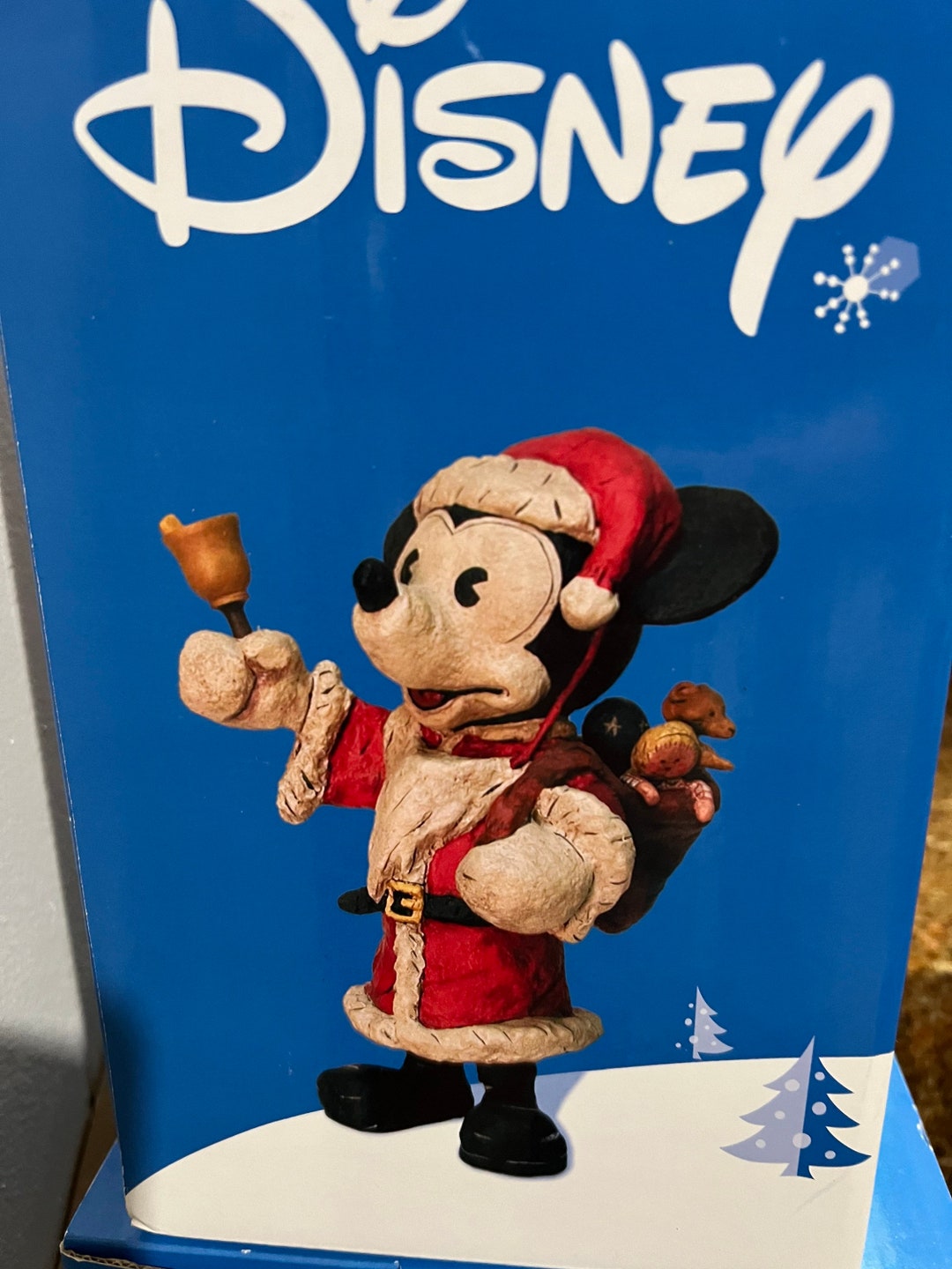 Disney Christmas Figurines Mickey Minnie and Pluto New in - Etsy