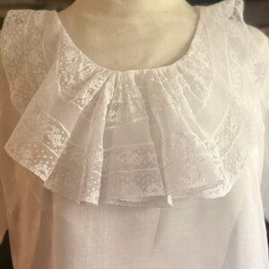 1930's Blouse with Lace Flounce image 2