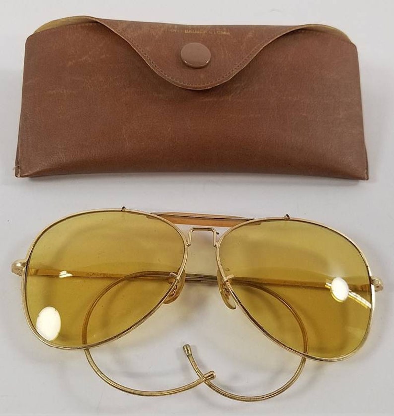 Vintage Bushnell Sunglasses With Case 1960 Ambermatic | Etsy