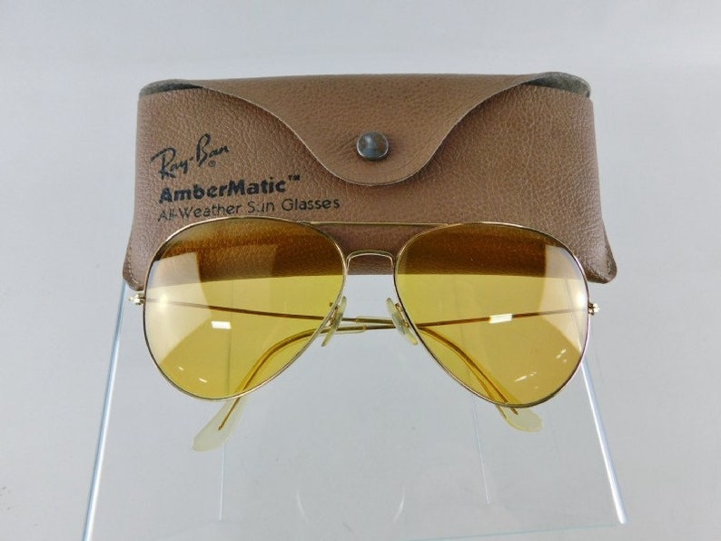 Ray Ban AmberMatic All Weather Sunglasses Vintage Etsy