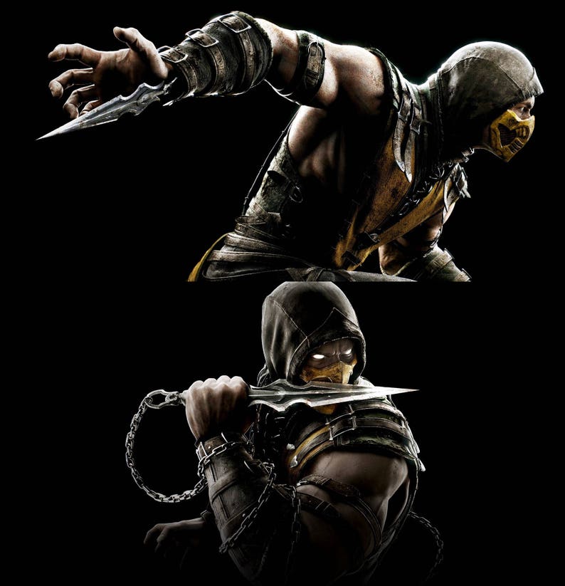Scorpion kunai Mortal Kombat X Etsy