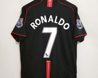 Retro 2007-2008 Manchester United Away Jersey Worn by Ronaldo, Rooney, Giggs, Scholes, Ferdinand, MU Jersey, Ronaldo Jersey