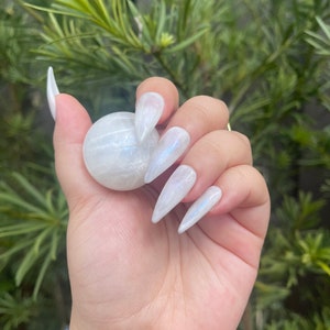 Rainbow Moonstone Press on Nails