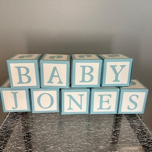 Customizable Cardstock Baby Blocks