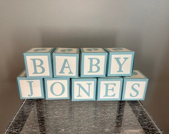 Customizable Cardstock Baby Blocks