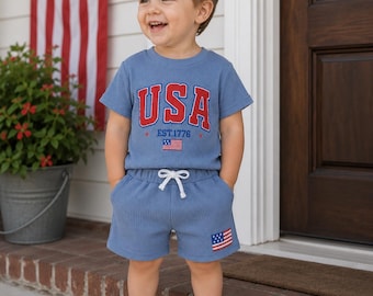 Kids 4th of July Set, 4th of July Kids Shirt,Outfits for 4th of July,United States of America 250th Anniversary Kids Shirt,Independence Day