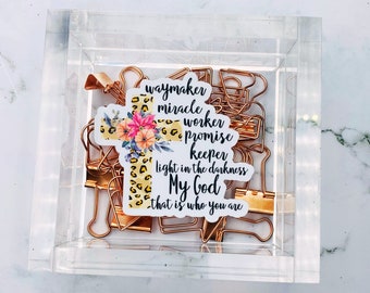 Waymaker, Bible Verse Gifts for Women, Inspirational decals, Waterproof stickers, Most Popular Items, Trending Now, Bible Journaling