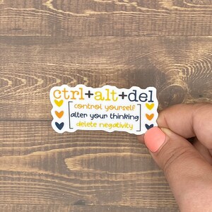 Control Alt Del, Inspirational Decals, Waterproof Stickers, Most Popular Items, Trending Now, Bible Journaling, Gifts for Women