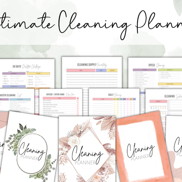ADHD Cleaning Planner: Ultimate Guide to Organize and Tackle Cleaning Tasks - Get Organized and Stay Focused, Zone Cleaning