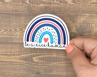 Be a Nice Human, Bible Verse Gifts for Women, Inspirational decals, Waterproof stickers, Most Popular Items, Trending Now, Bible Journaling