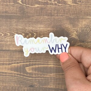 Remember Your Why, Bible Verse Gifts, Inspirational decal,Waterproof sticker,Most Popular Item,Trending Now,Bible Journaling,Gifts for Women