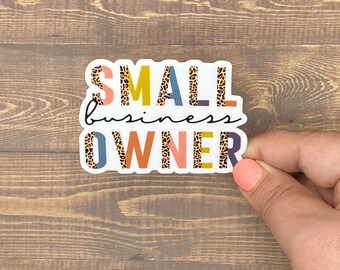 Sticker quotes, Inspirational decal, Waterproof sticker, Small Business Owner, Business Owner Gift, Like a Boss, Goals Year, Gifts for women