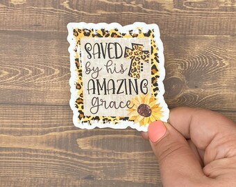 Amazing Grace, Bible Verse Stickers, Inspirational decal, Most Popular Items, Trending Now, Bible Journaling, Bible Verse Gifts for Women