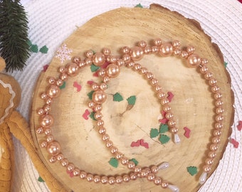 Rose Gold Little Mickey pearls headband