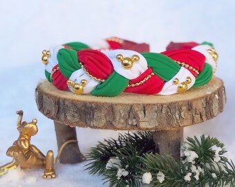 Christmas braid headband