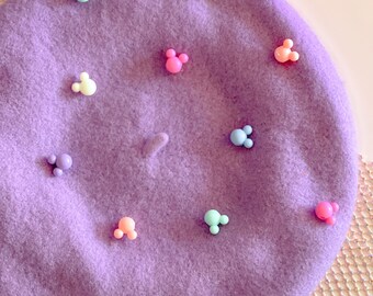 Disneyland Paris 30th Anniversary Rainbow Mickey Beret