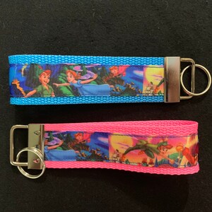 Peter Pan keyfob/Neverland/Disney/keychain/wristlet/wristband