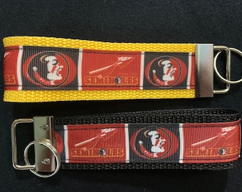 FSU keyfob/Florida State/Seminoles/wristlet/wristband /keychain
