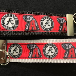 Alabama keyfob/NCAA/SEC/keychain/wristlet/wristband