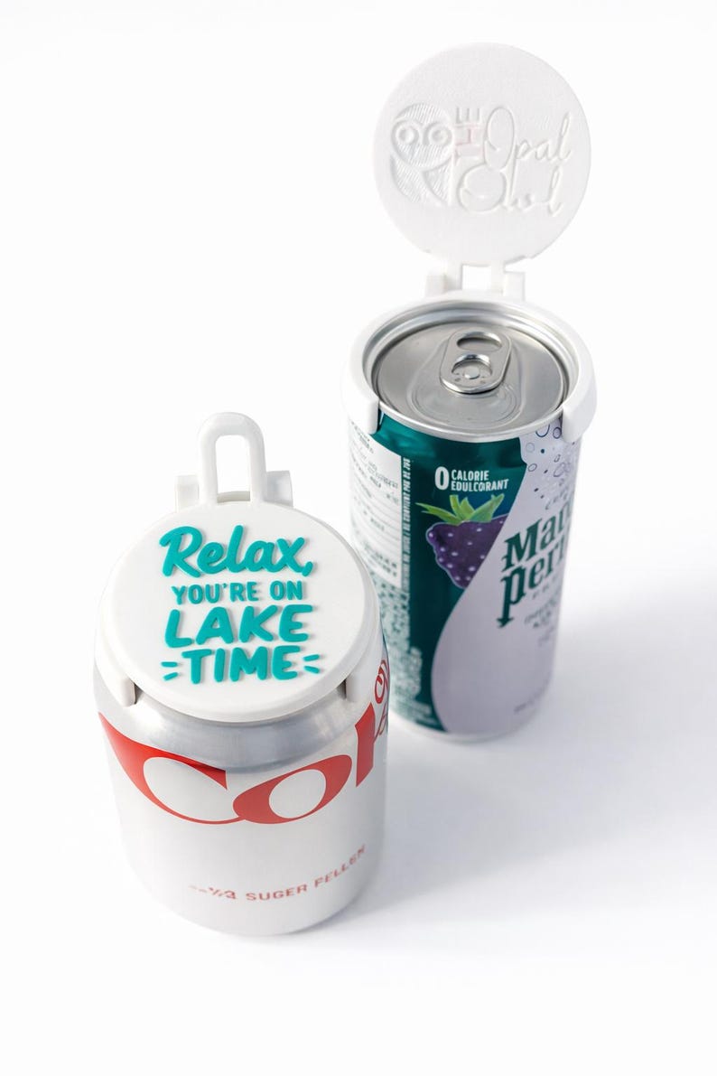 Relax, You're on Lake Time | Reusable Can Topper | Fits Slim/tall Cans ...