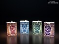 Lantern set »Día de los Muertos« for crafting and illumination with (LED-) tealights