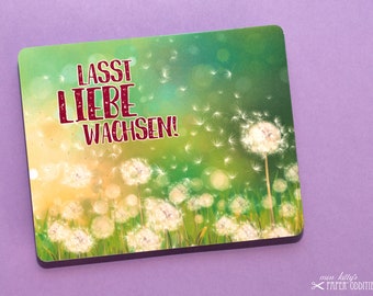 Save-the-Date-Postkarte »Lasst Liebe wachsen!«